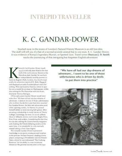 Intrepid Traveller: K. C. Gandar-Dower